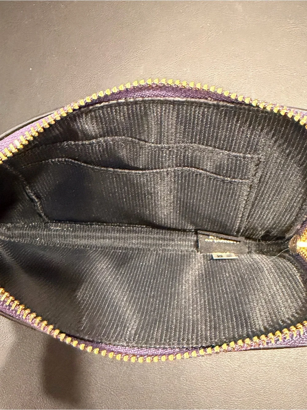 COACH NY Pebbled Leather XL Hangtag Wristlet Multifunction Zip Case Wallet 52507